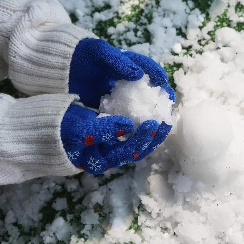 Kids Winter Gloves,3 Pairs Knit Warm Stretch Gripper Children Magic Glove for Bo